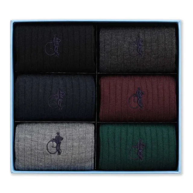 London Sock Company Classic Merinos ullsokker 6 par merino