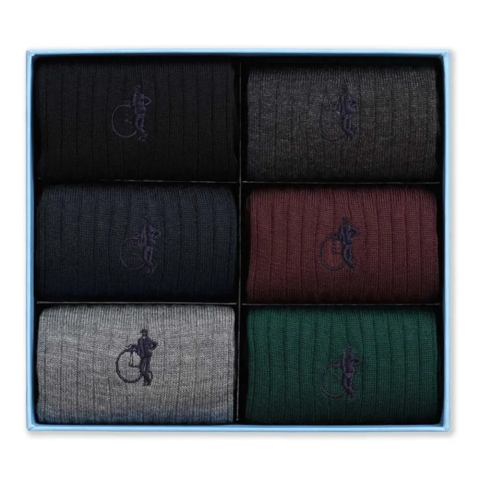 London Sock Company Classic Merinos ullsokker 6 par merino