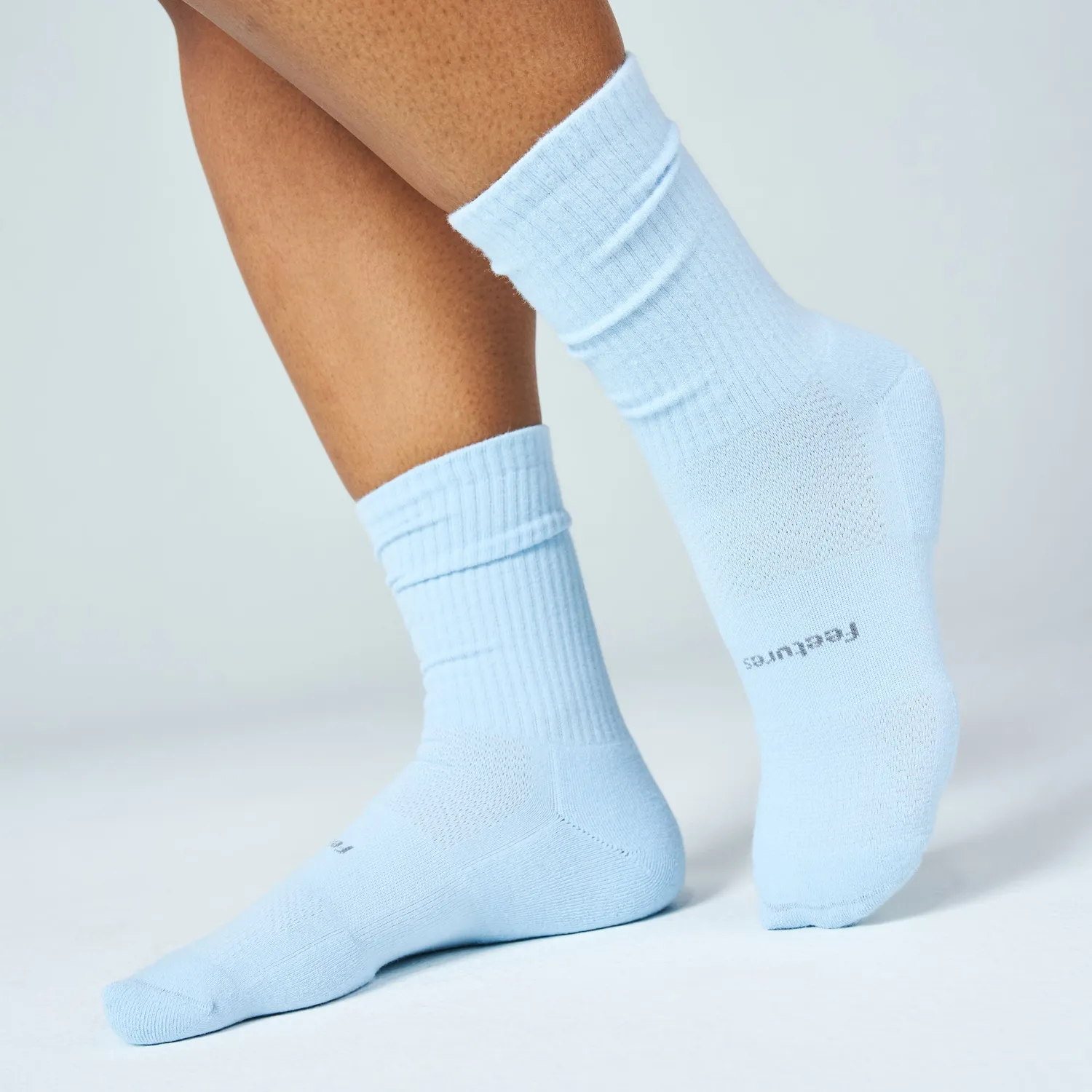Feetures High Performance Max Cushion Crew sokker 3-pack Almond Basic