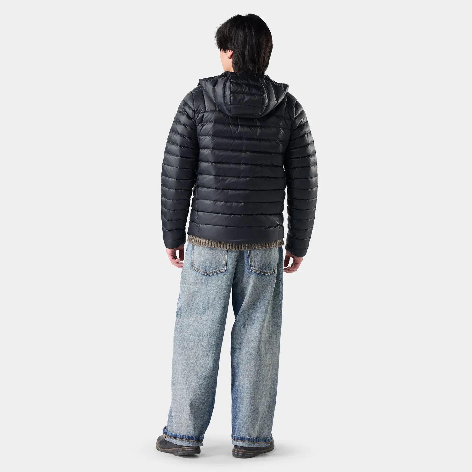Smartwool Winterloft Hooded jakke svart dun ull