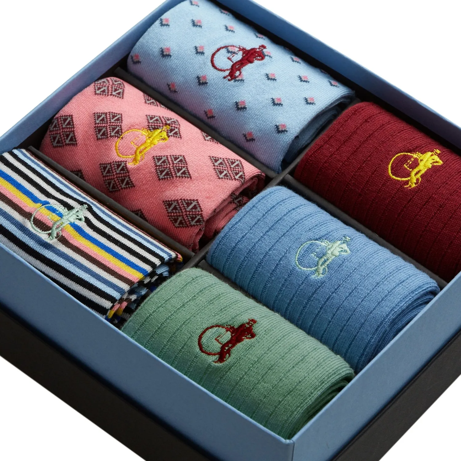 London Sock Company Spotlight Collection II sokker 6-pak gaveeske