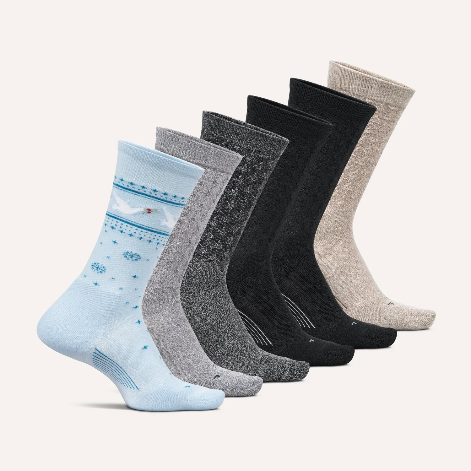 Feetures Everyday Max Cushion crew sokker 6-pk dame