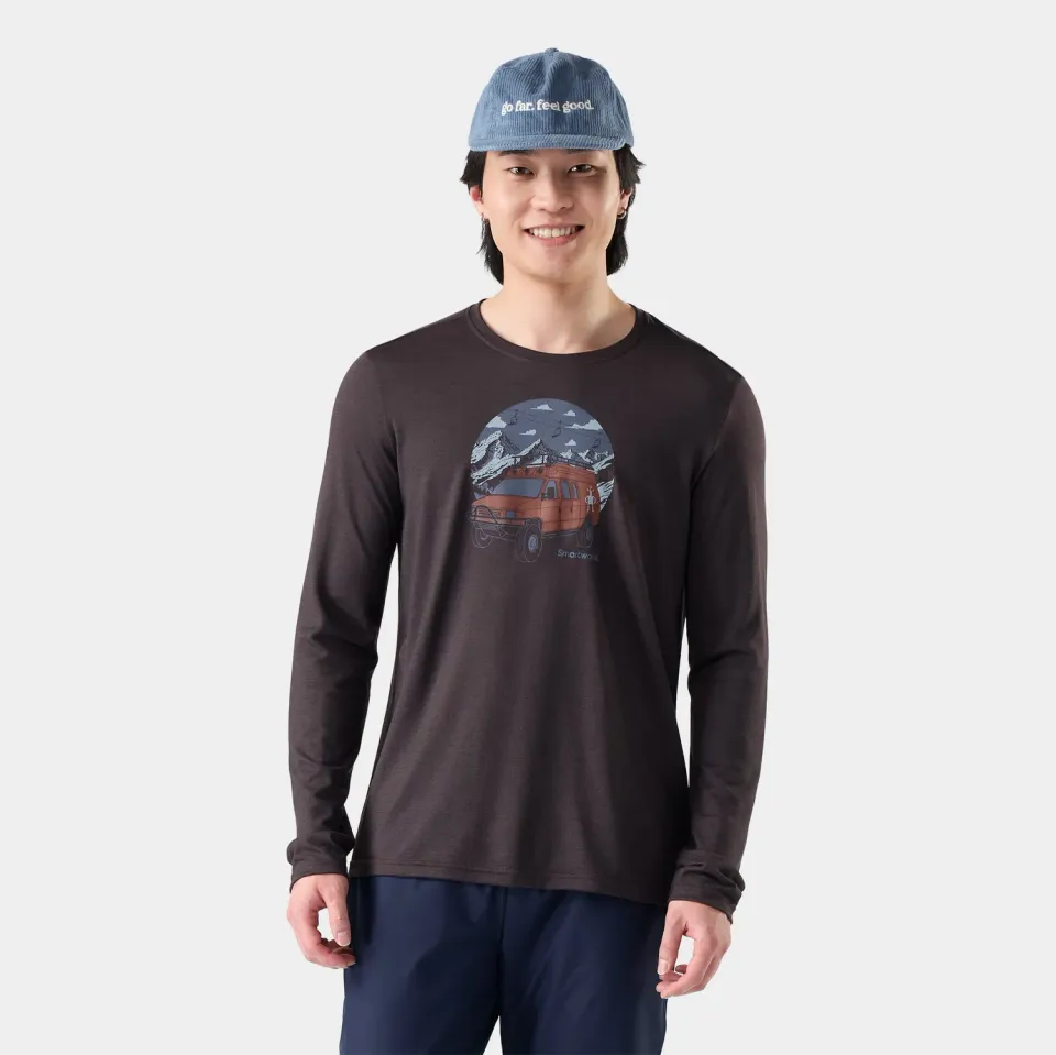 Smartwool First Chair Pursuit Active t-skjorte mink heather merino