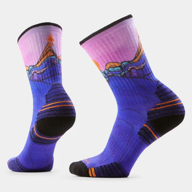 Smartwool Hike Mountain Sunrise tursokker marine merino