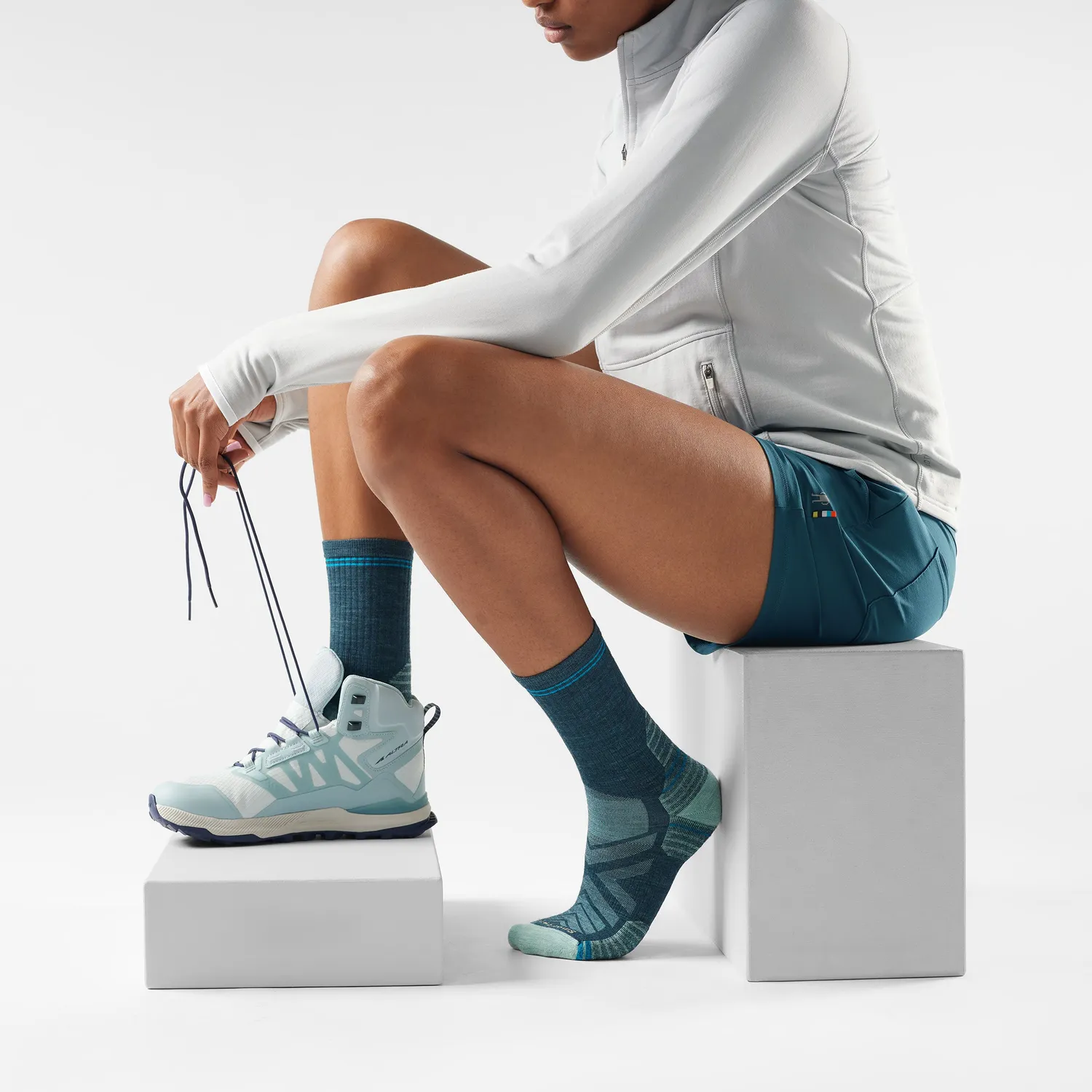 Smartwool Hike Mid Crew tursokker sett merinoull dame