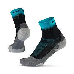Gococo Light Sport High løpesokk svart turkis tynn