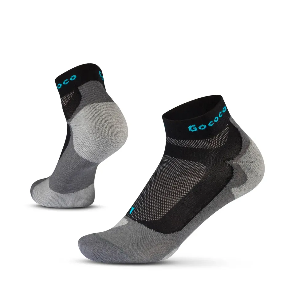 Gococo Light Sport Svart ankelsokker tynne