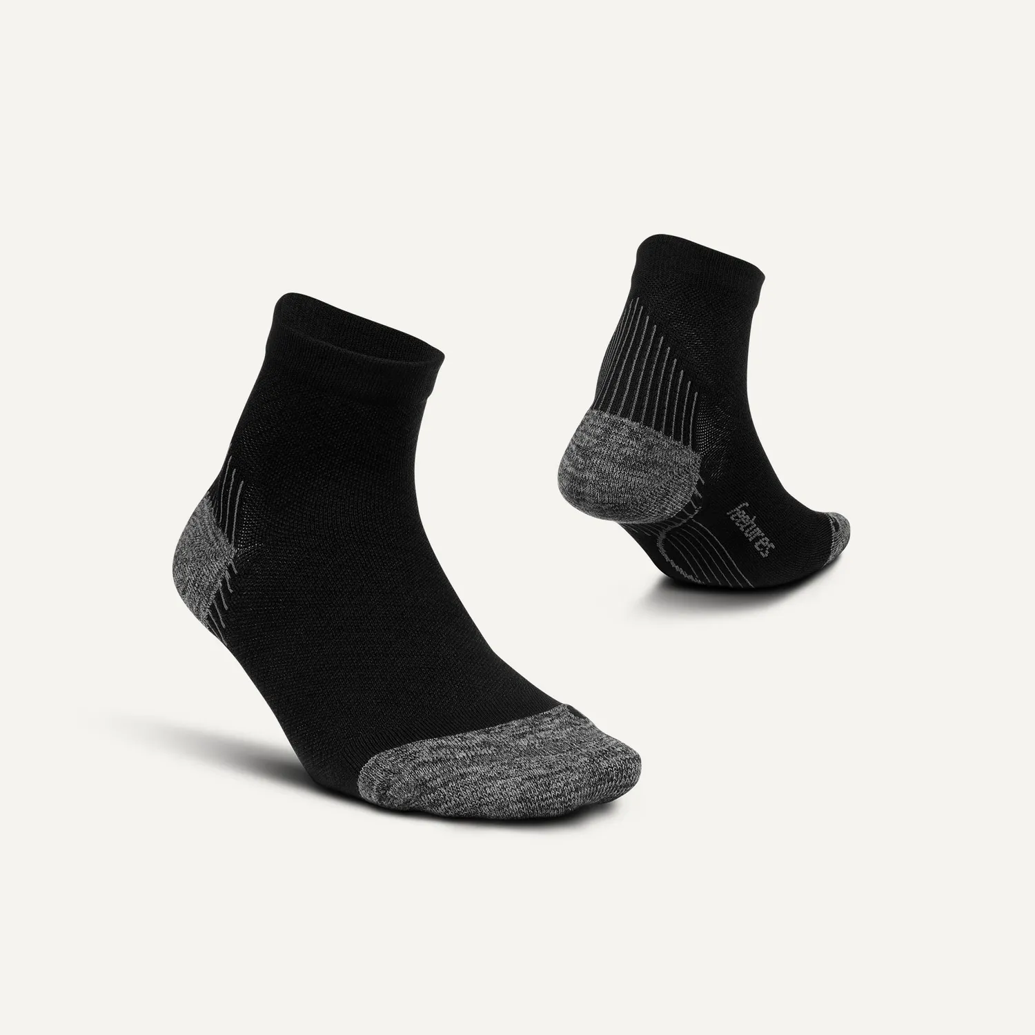Feetures Plantar Fasciitis Relief Ultra Light Quarter sokker hvit tynn