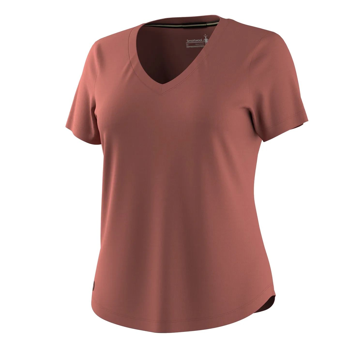 Smartwool Active Ultralite dame t-skjorte burnt sienna lett