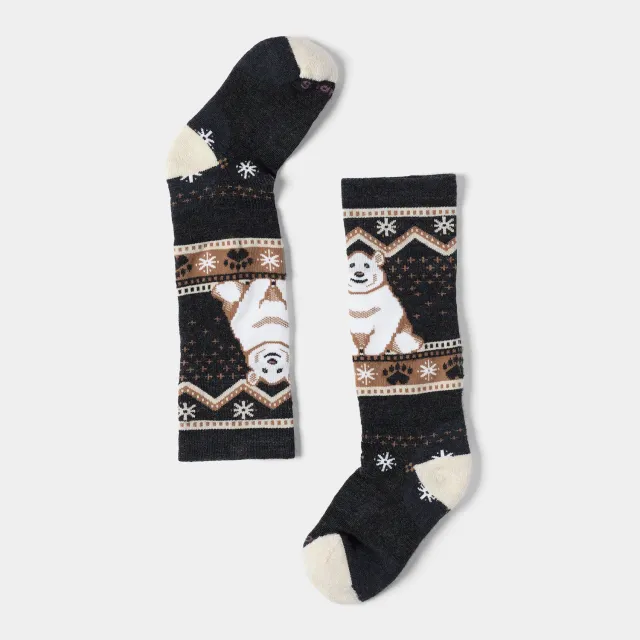 Smartwool Wintersport Polar Bear skisokker Charcoal barn