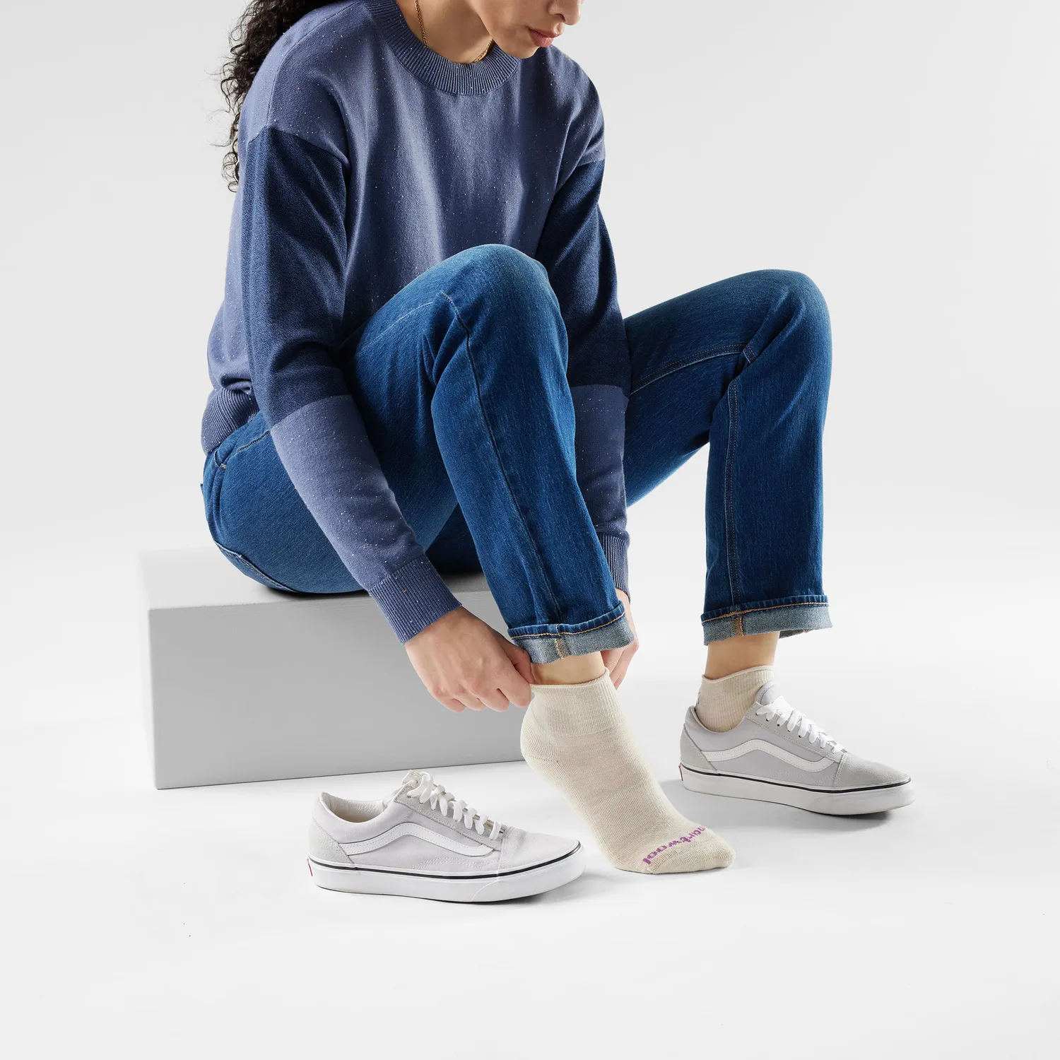 Smartwool Everyday Roll Top ankelsokk moonbeam