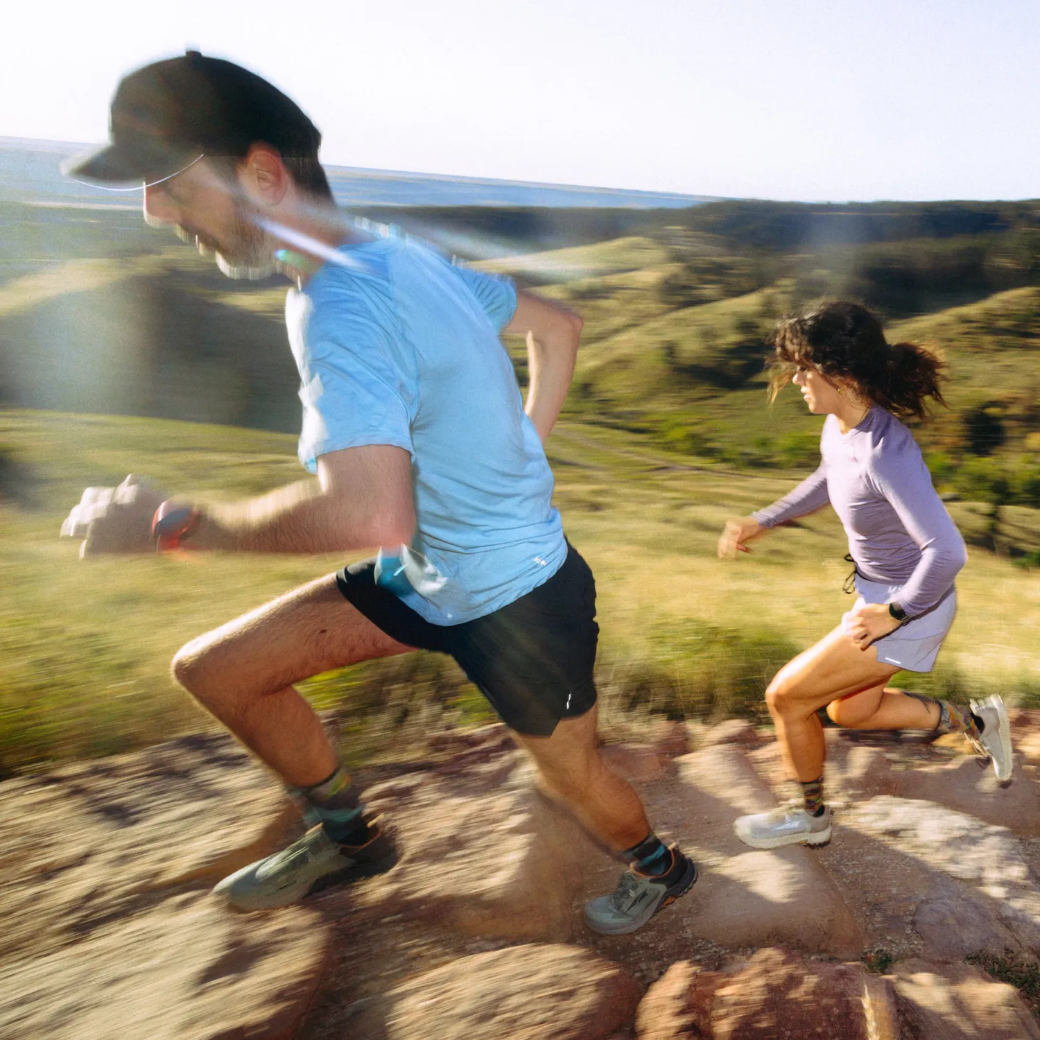 Smartwool Active Ultralite topp Mineral Blue merino