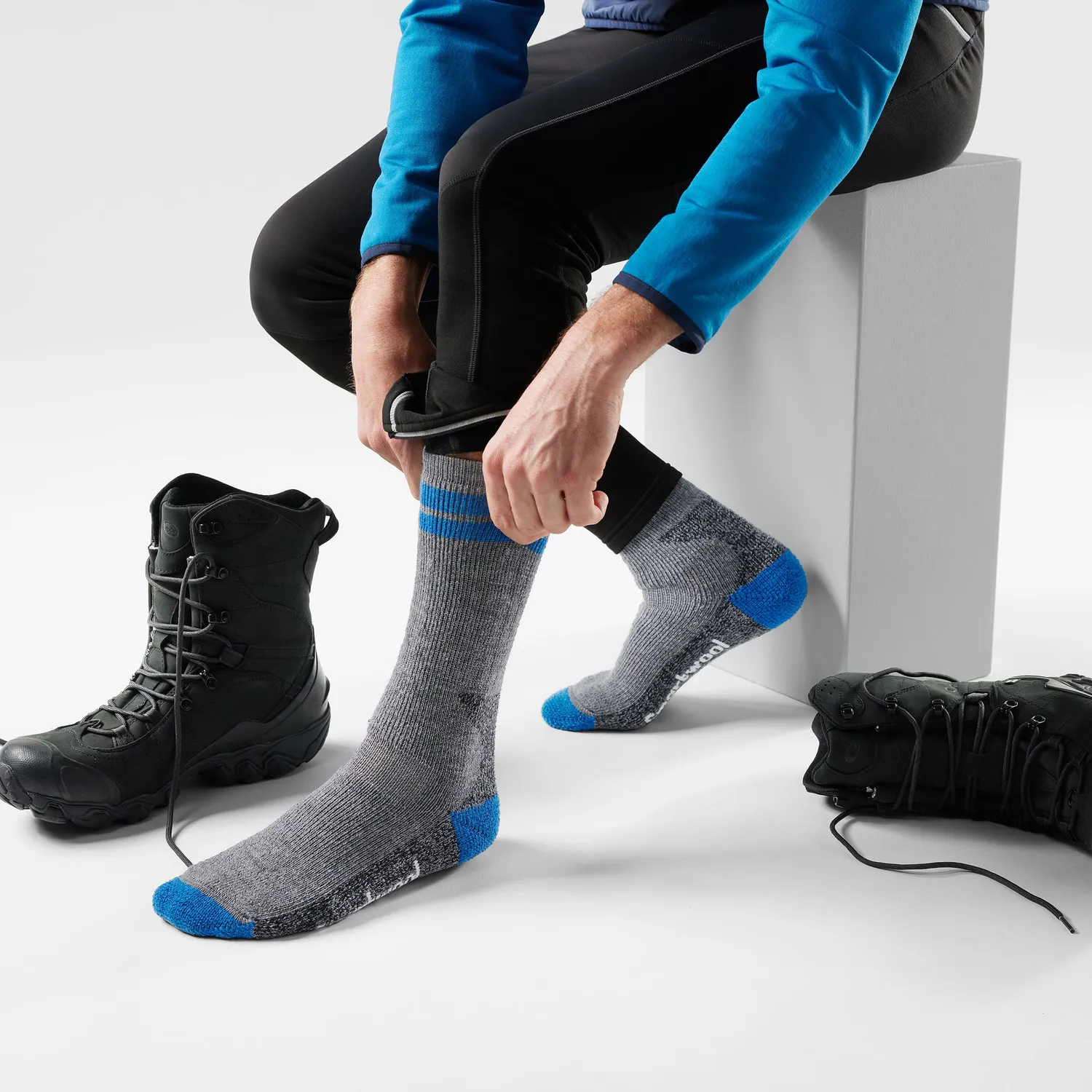 Smartwool Mountaineer Tall Crew sokker medium gray