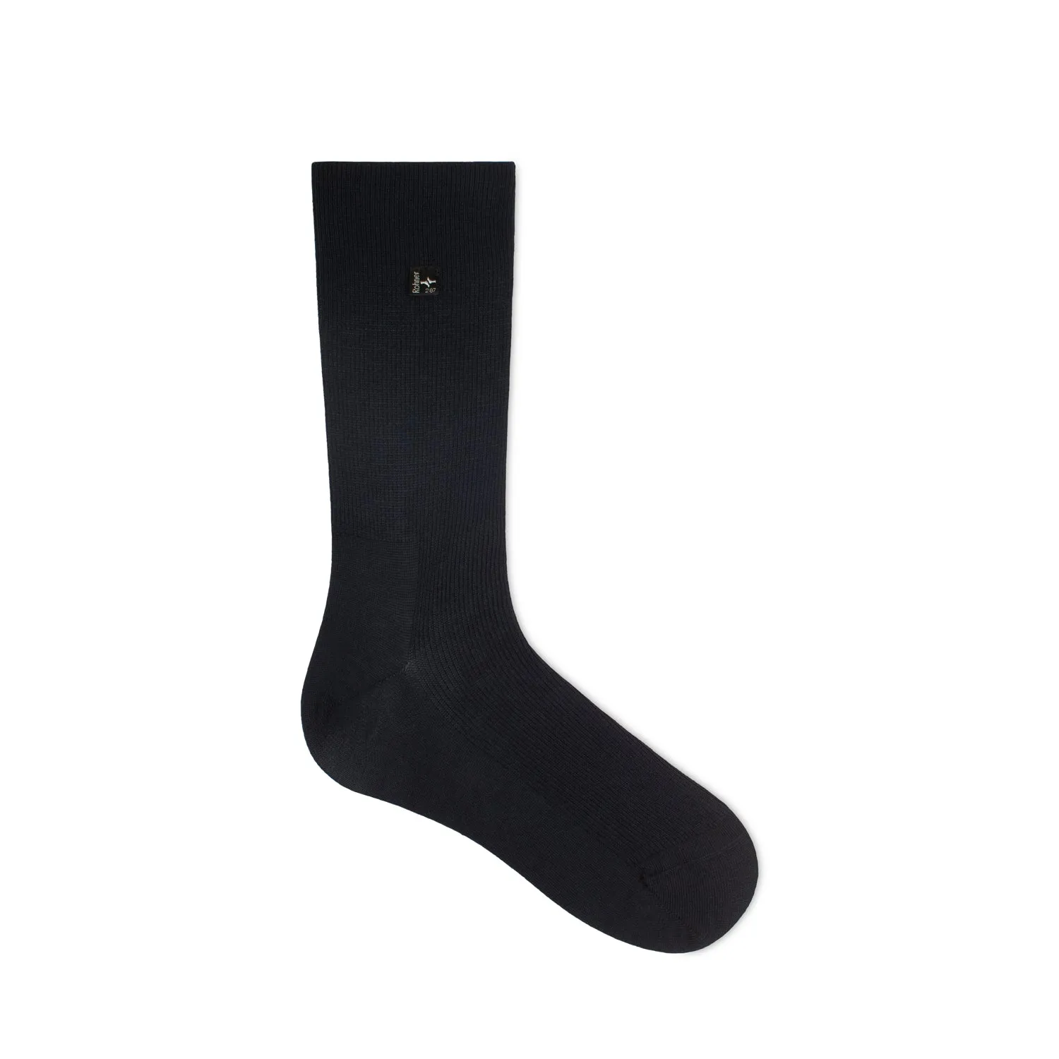 Rohner Diabetic Cotton Wide sokker svart uten stram strikk