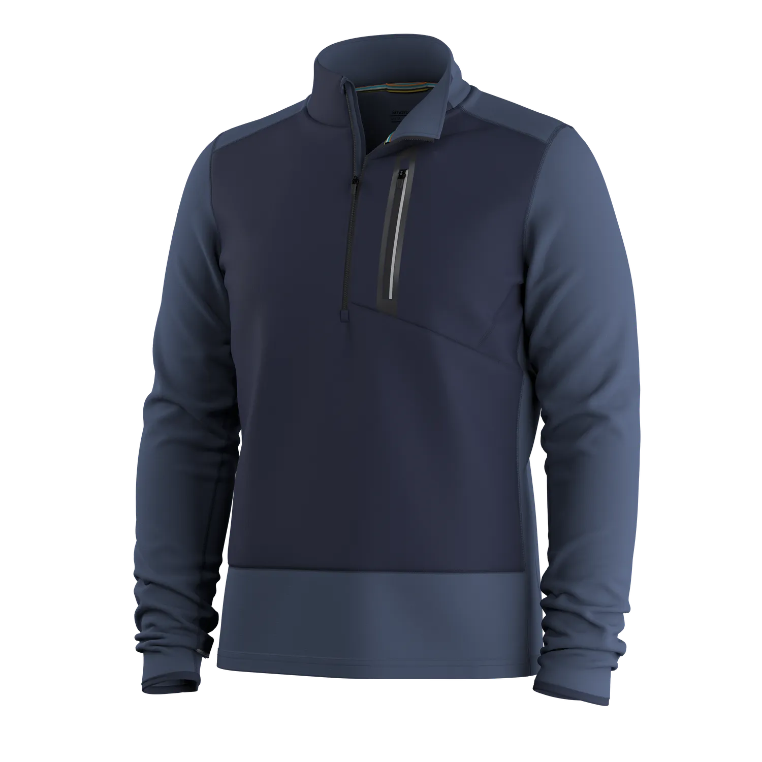 Smartwool Active Fleece Wind 1/2 Zip fleecegenser Deep Navy vindtett