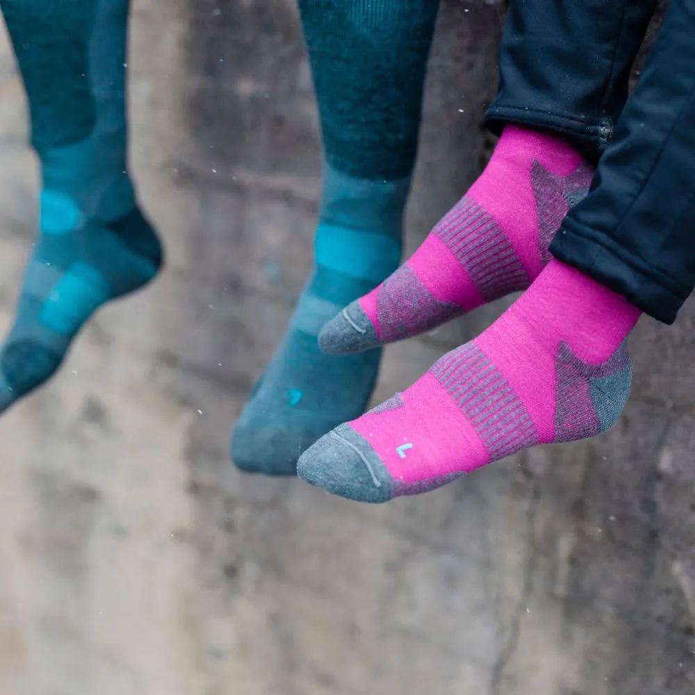 Gococo Technical Cushion High Wool løpesokker fuchsia 35-38 ull