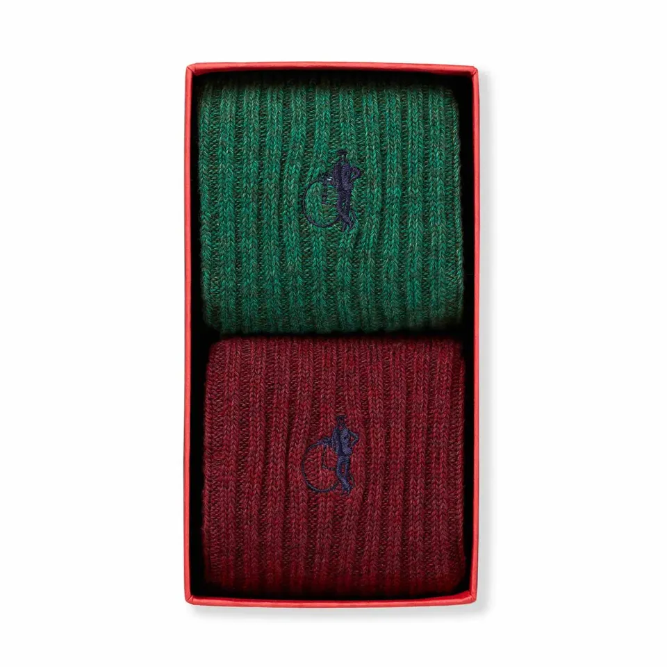 London Sock Company Green Park bootsokker 2-pak økologisk