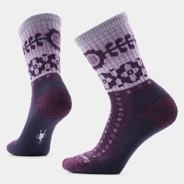 Smartwool Everyday Cozy ullsokker lilla retro blomst
