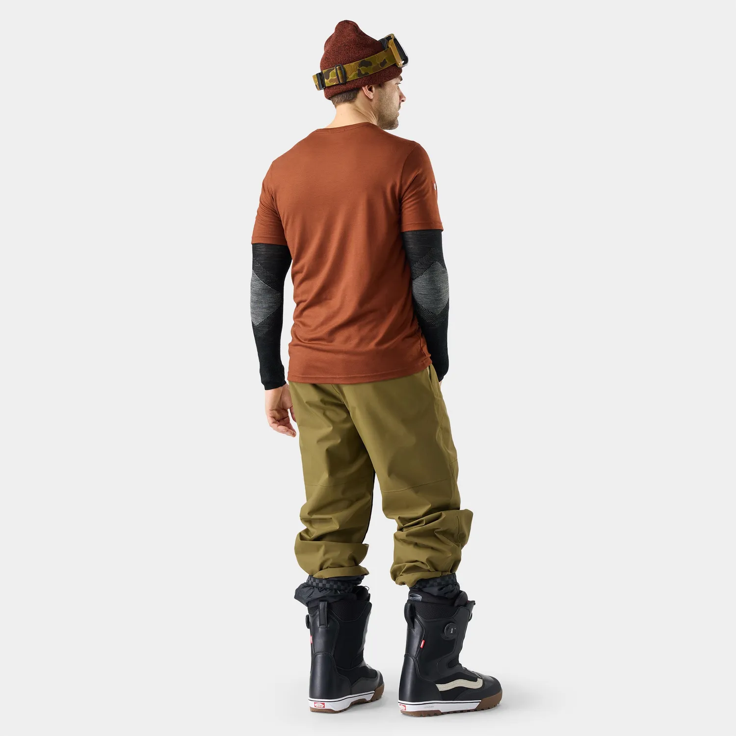 Smartwool Wander Valley Active Graphic t-skjorte Burnt Sienna