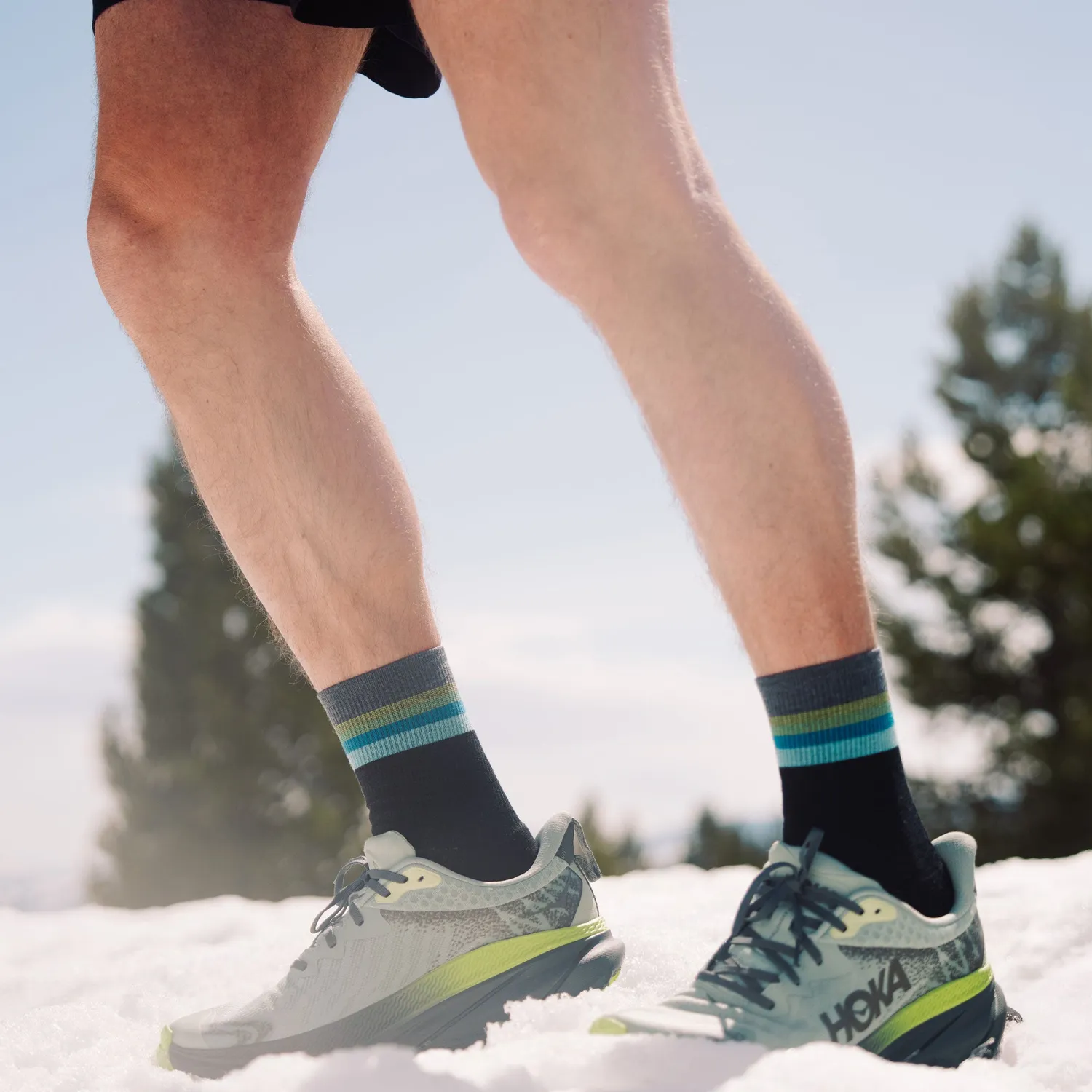 Feetures Merino 10 Max Cushion Mini Crew sokker grå