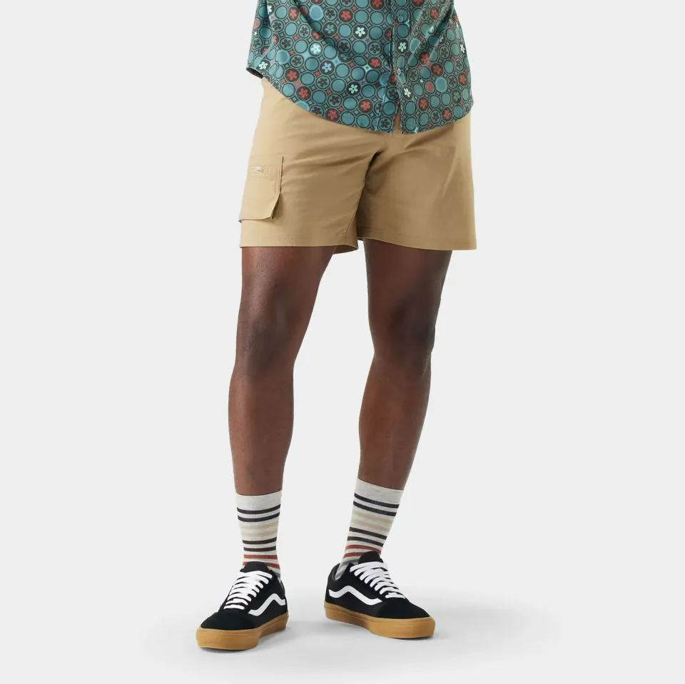 Smartwool Merino 7" Cargo turshorts herre Khaki