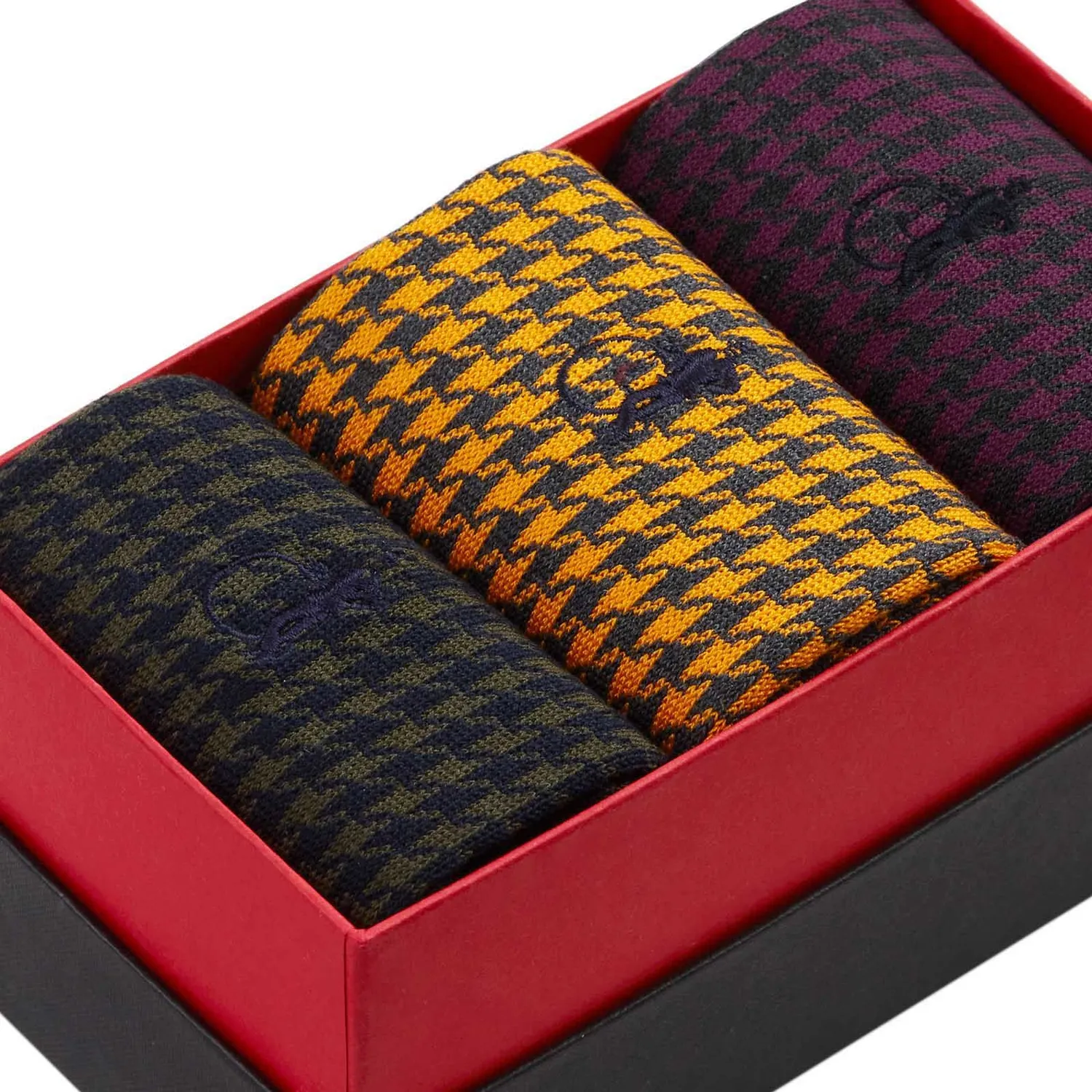 London Sock Company Brummel's Picks sokker 3-pak houndstooth