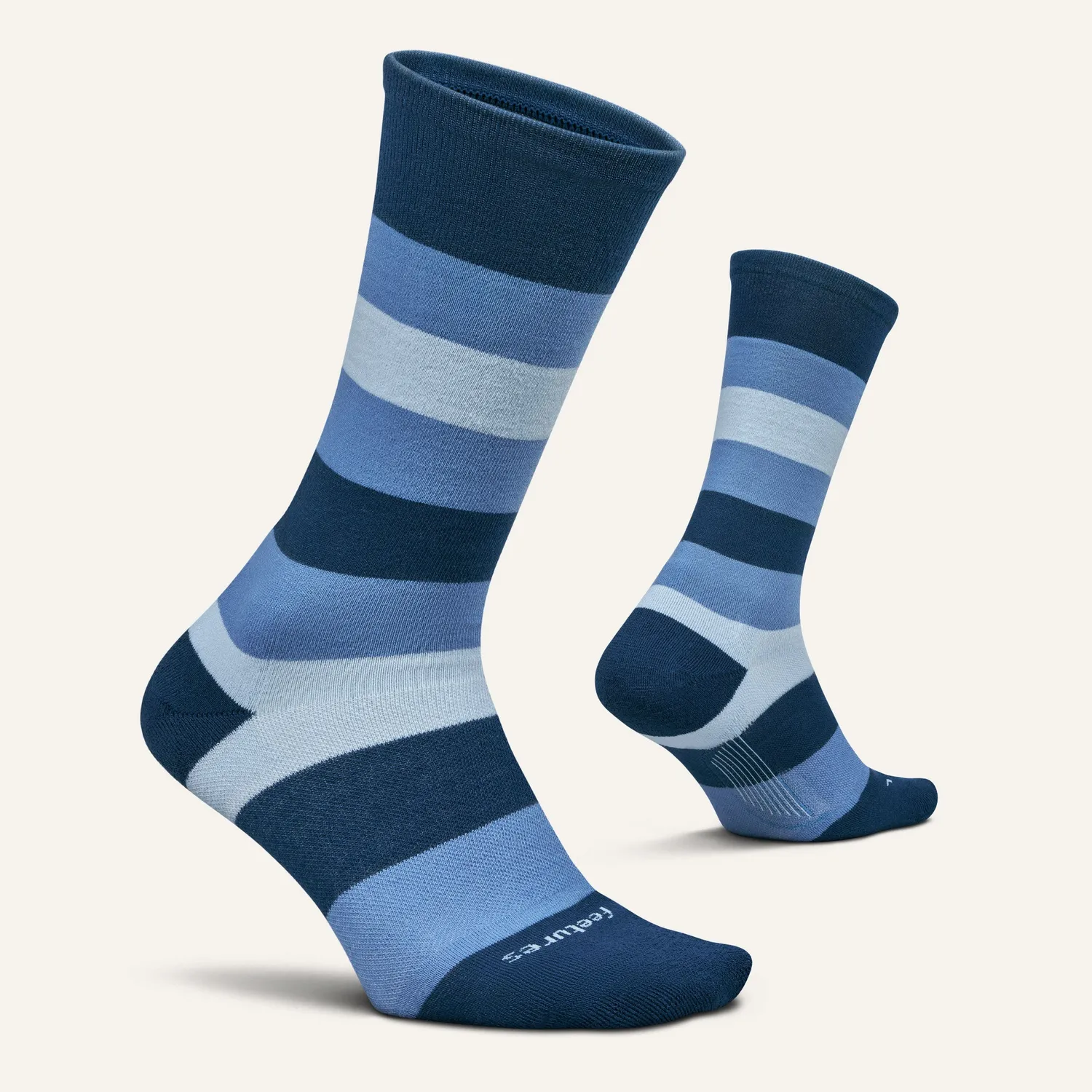 Feetures Everyday Max Cushion Crew sokker Primary Stripe Denim
