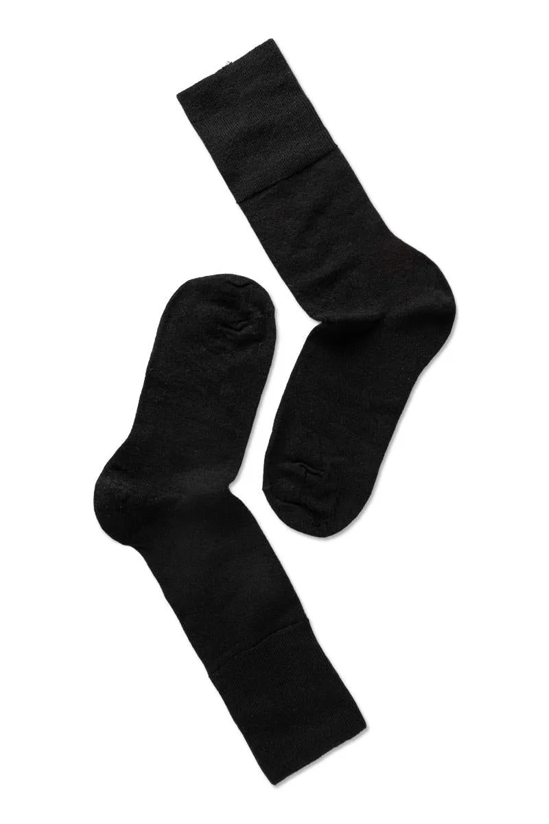 Note By Syversen Fine Wool Comfort Top sokker svart 3-pk ull