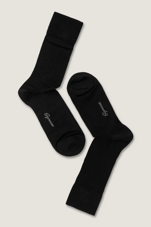 Syversen Socks Fine Wool crewsokk svart 41-45 ull