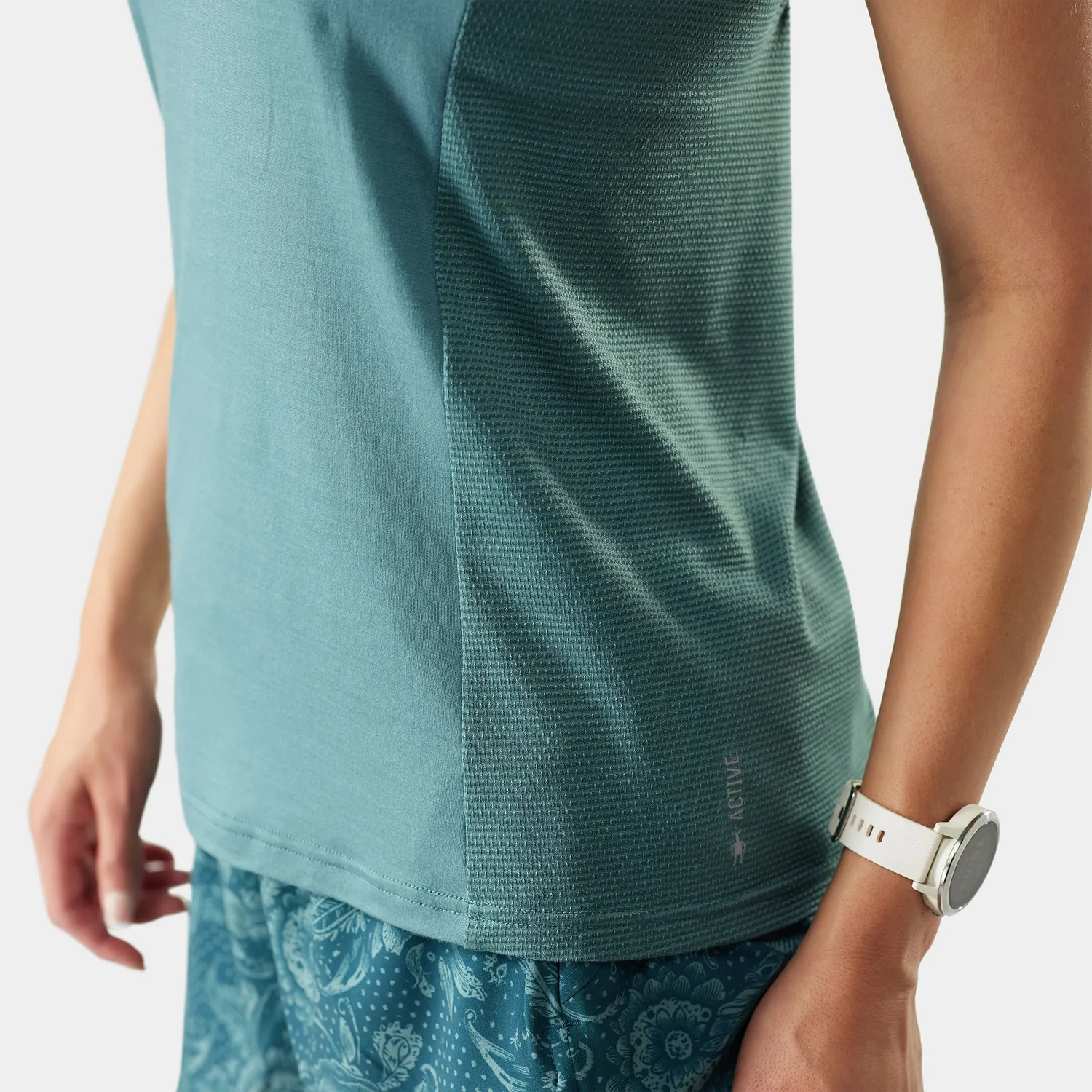 Smartwool Active Mesh Racerback Tank singlet Dusty Teal lett