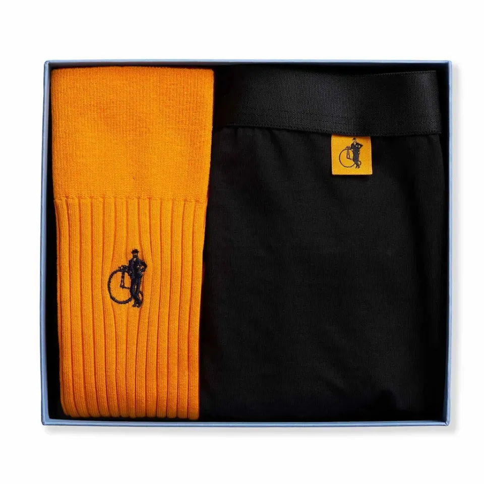 London Sock Company Socks Boxers Duo sett safran 2-deler