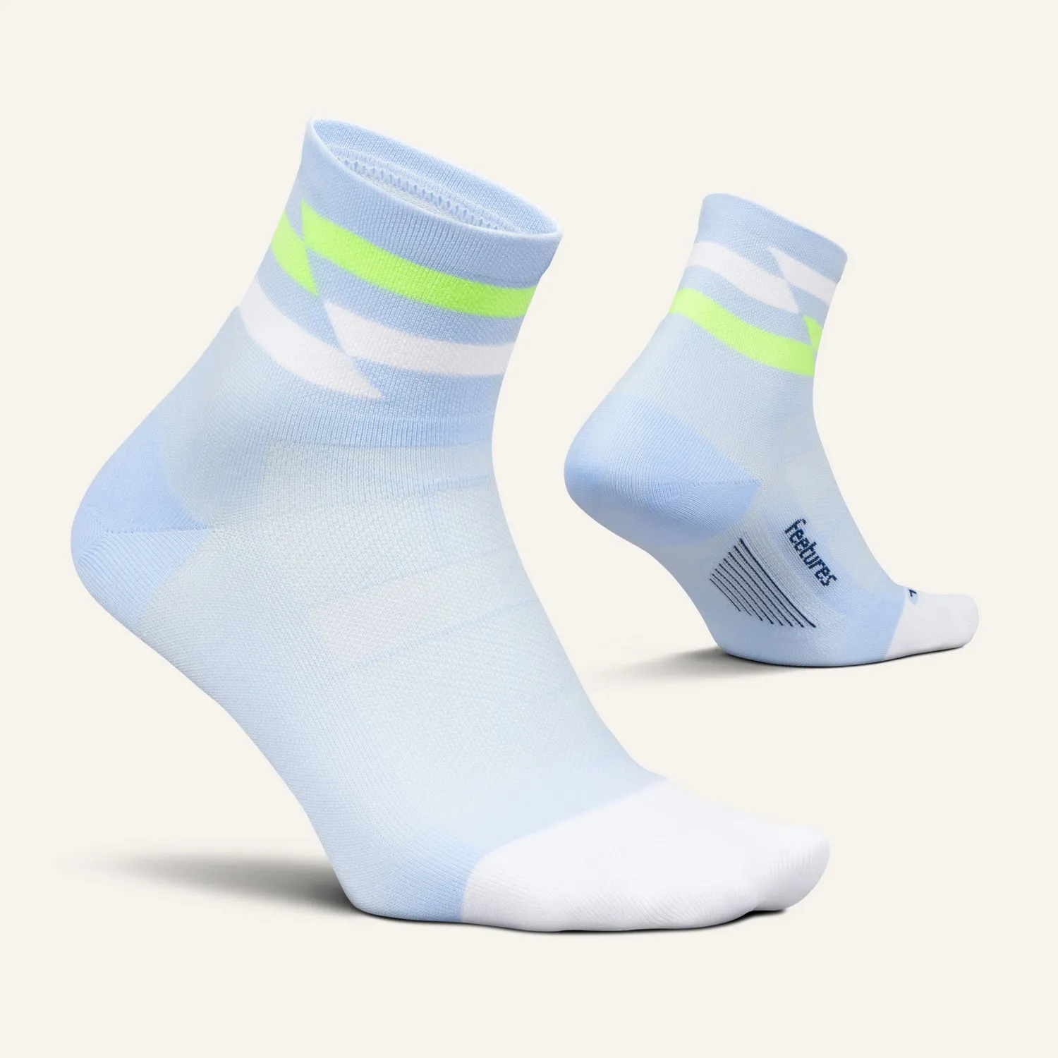Feetures Elite Ultra Light Quarter sokker hvit