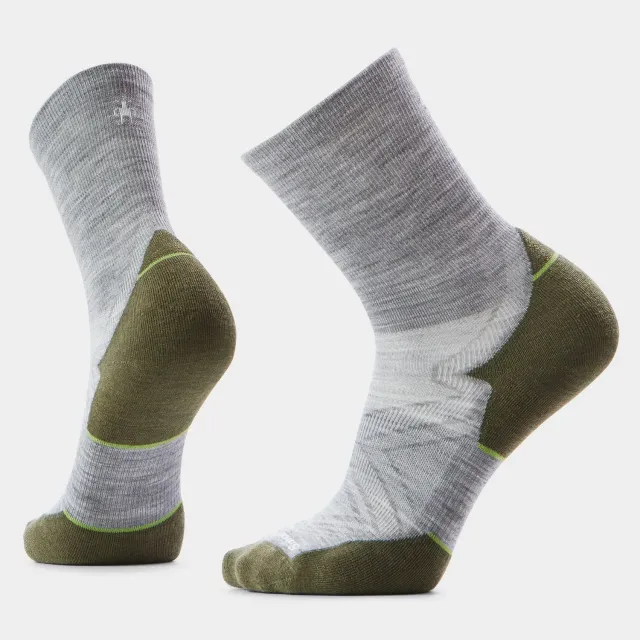 Smartwool Run Mid Crew løpesokker light gray