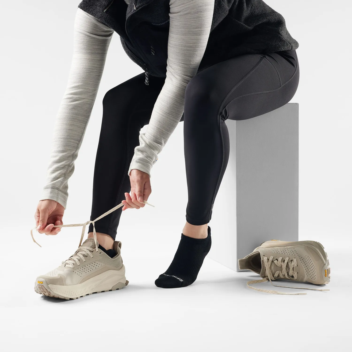 Smartwool Everyday Athletic ankel sokker svart ull