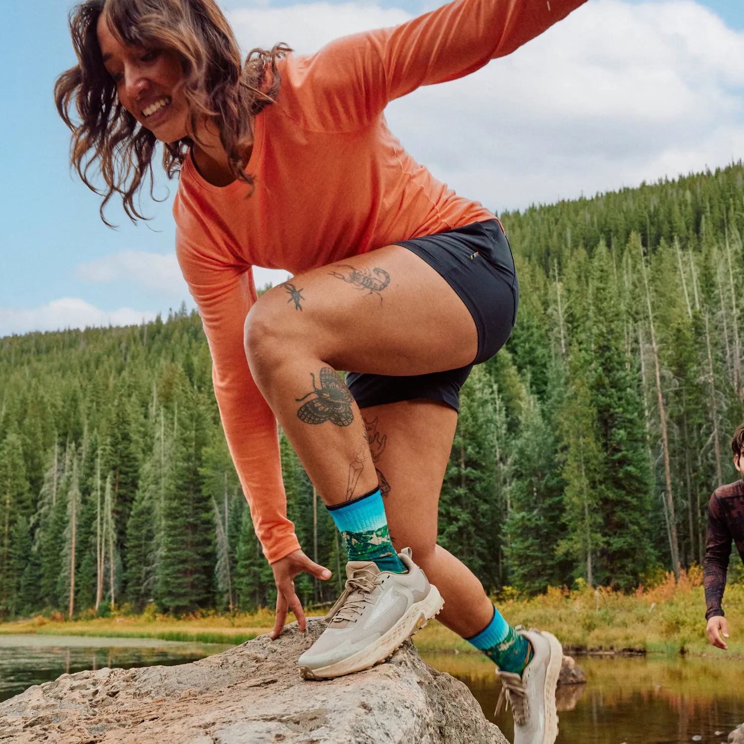 Smartwool Hike 4" Shorts Dame Svart Merinoull