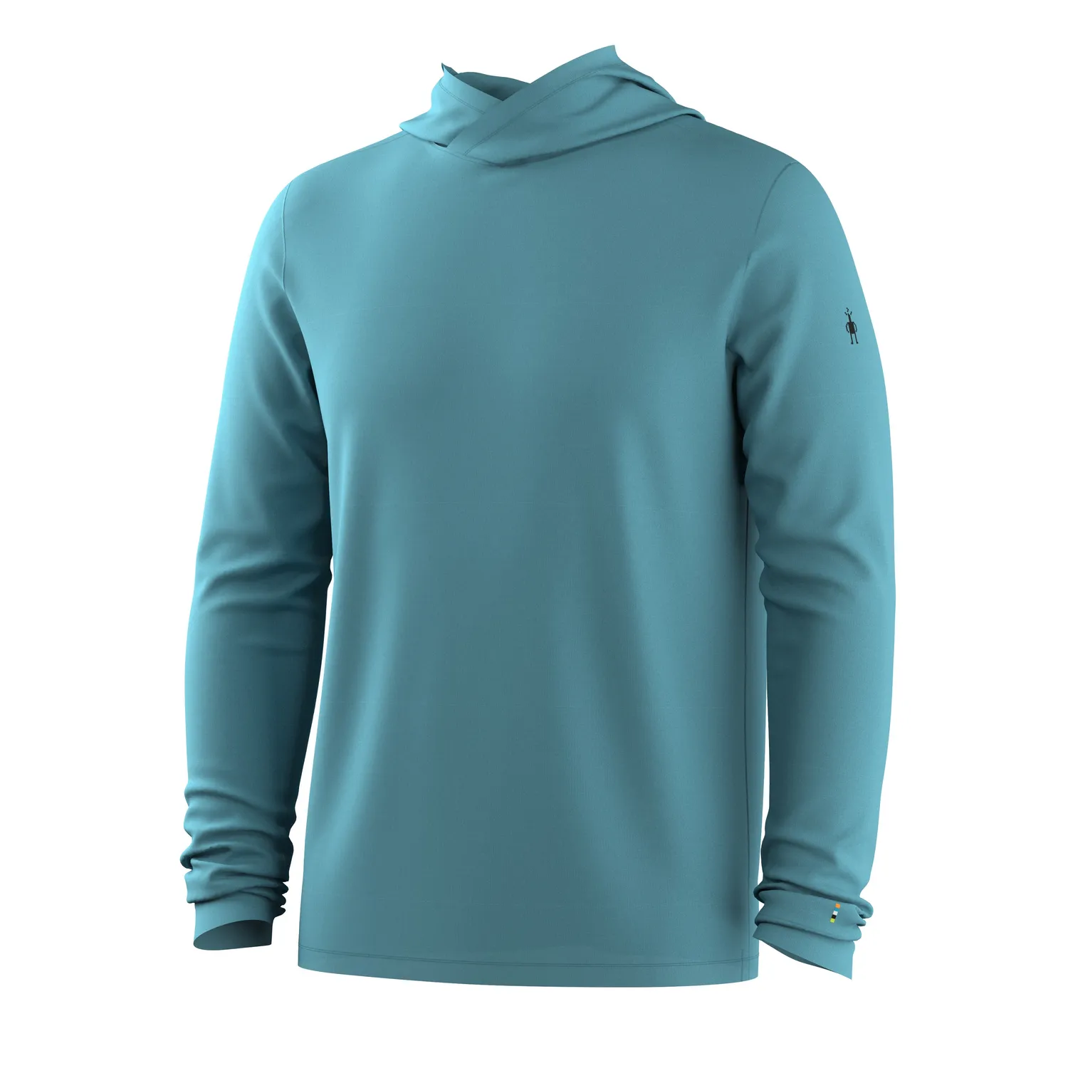 Smartwool Merino Sun hettegenser Mineral Blue UPF40+