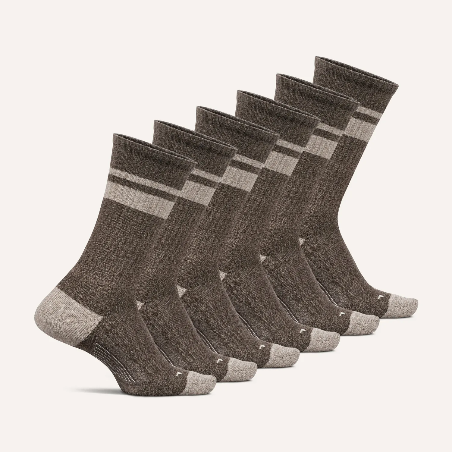 Feetures Everyday Max Cushion Crew sokker 6-pk Anytime Black Mix tykke