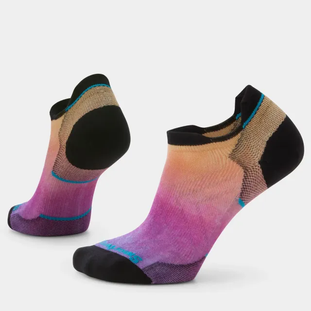 Smartwool Run Ombre Print ankel sokker tandoori orange