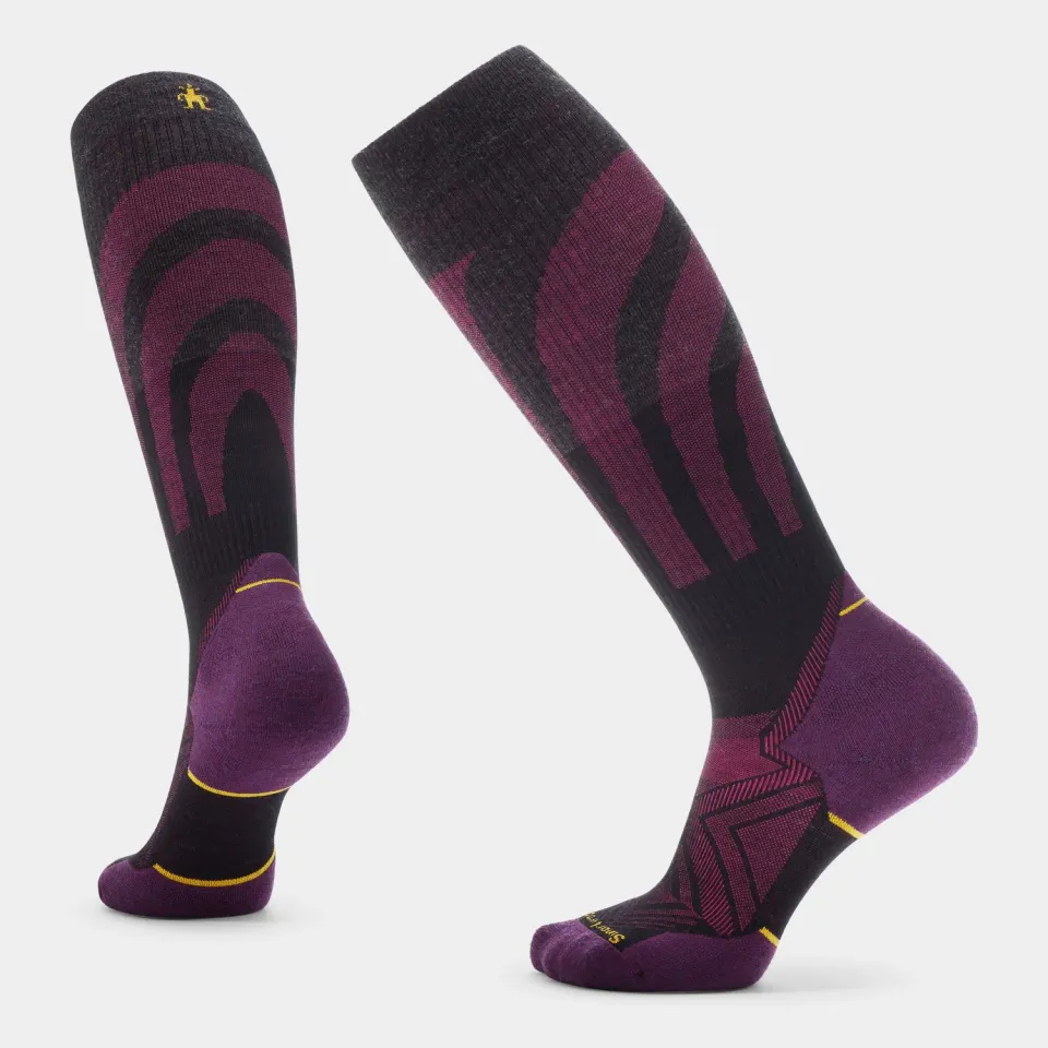 Smartwool Run Compression Over The Calf løpesokker svart