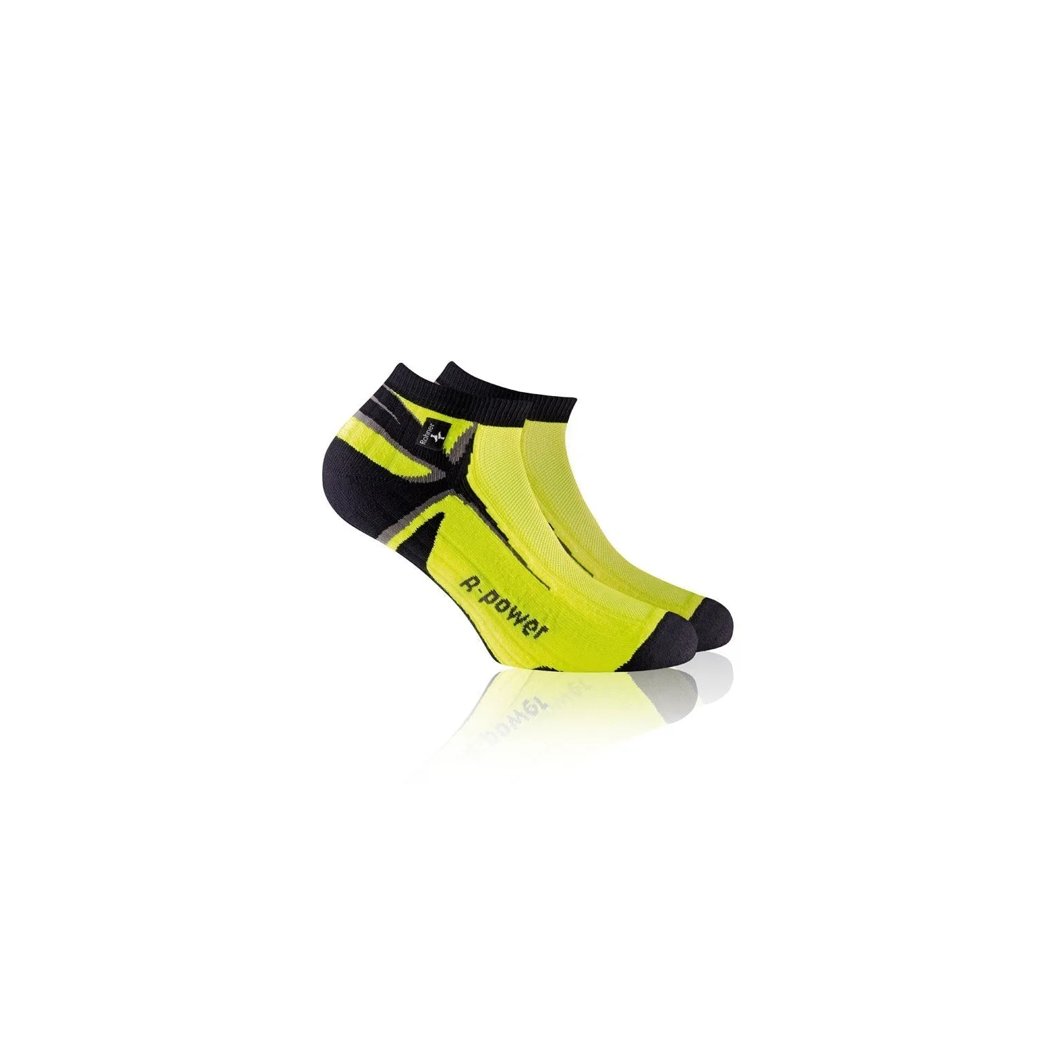 Rohner R-Power l/r løpesokker neongul 39-41