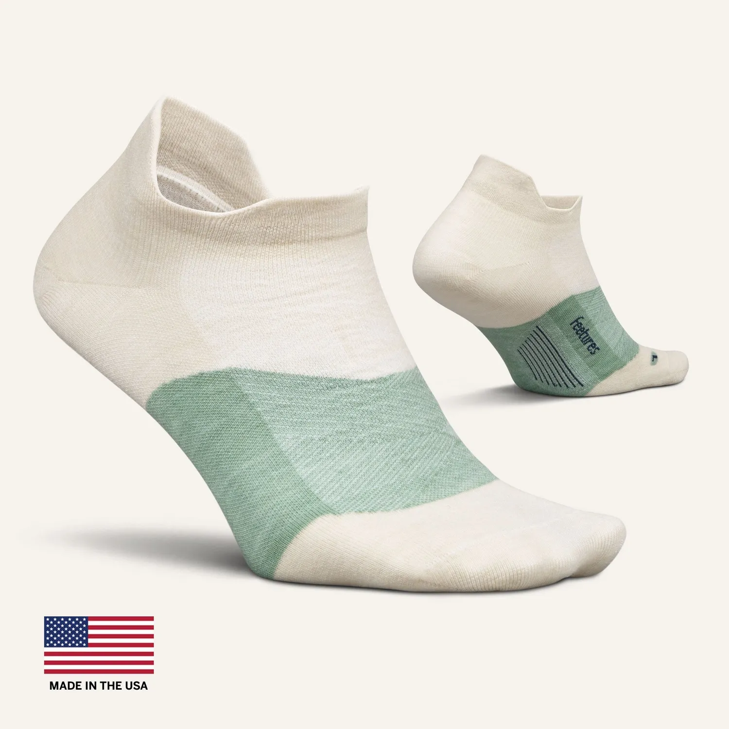 Feetures Merino 10 Ultra Light Tab sokker tahoe blue