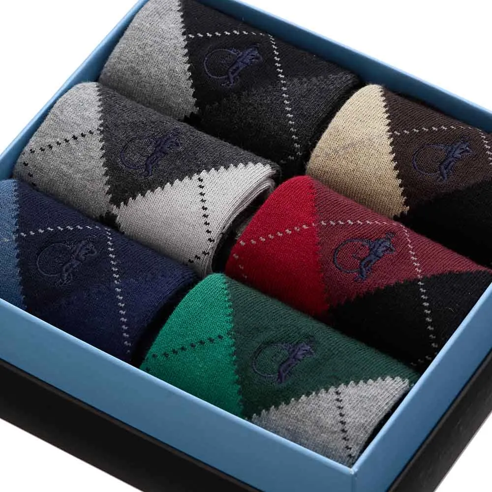 London Sock Company Highland Argyle sokker 6-pak rutet