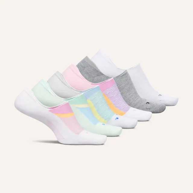 Feetures Everyday Ultra Light Invisible sokker 6-pk White usynlige