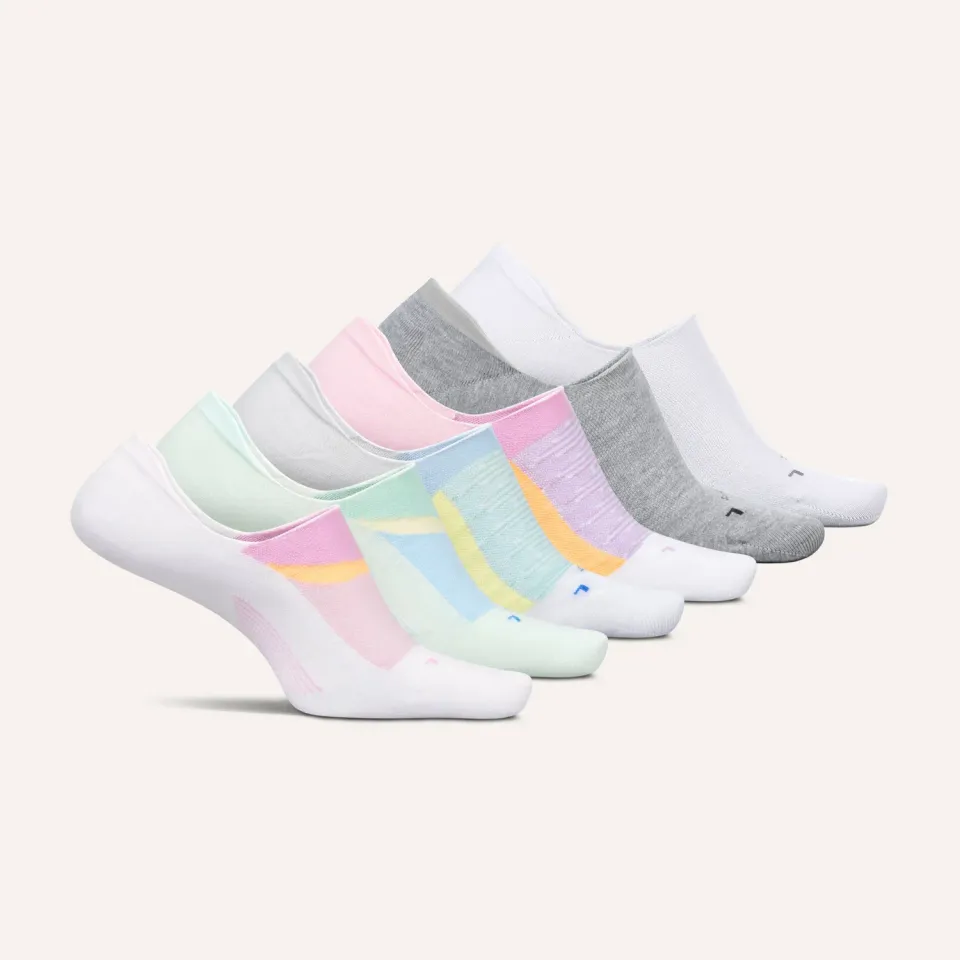 Feetures Everyday Ultra Light Invisible sokker 6-pk White usynlige