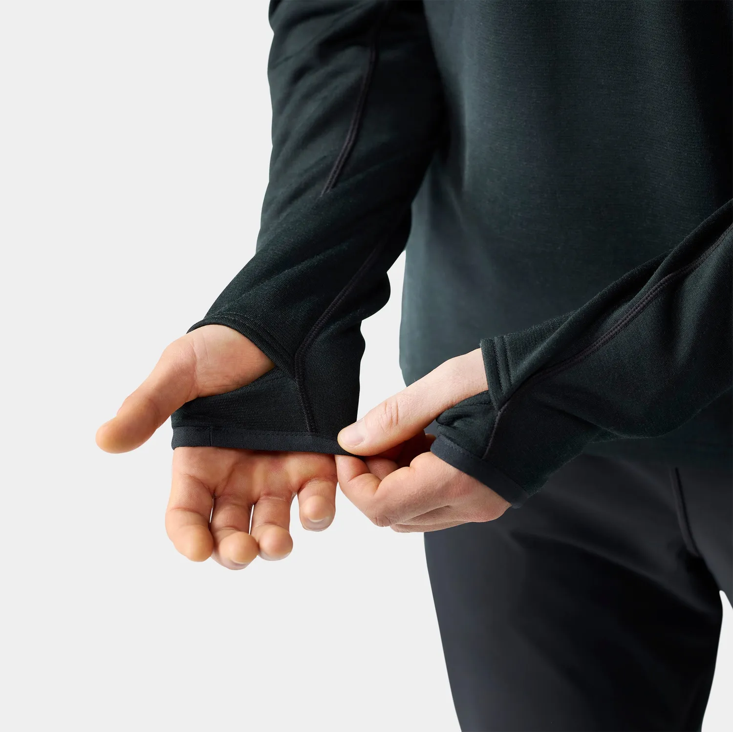 Smartwool Active Fleece 1/2 Zip fleecegenser svart merino