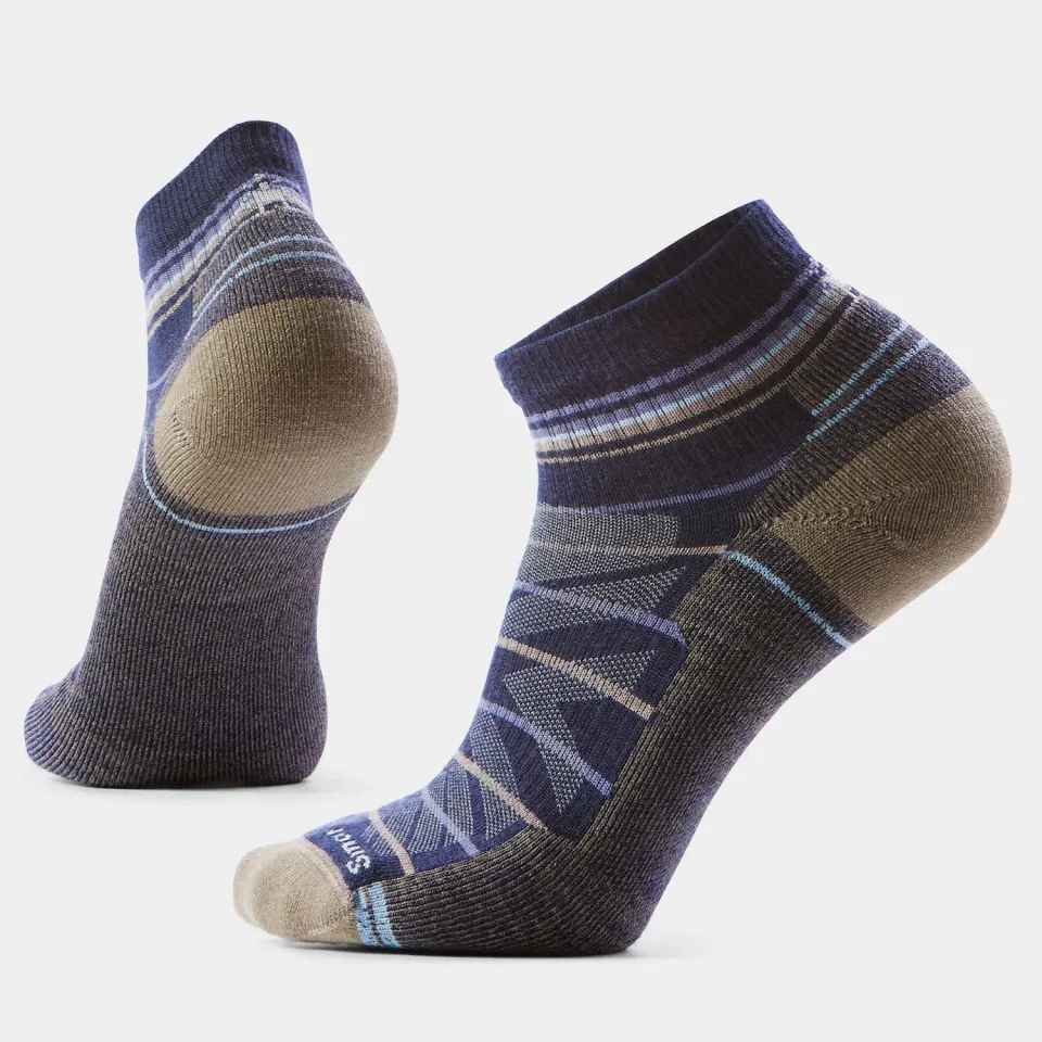 Smartwool Hike Pattern Ankle tursokker nightfall blue merinoull