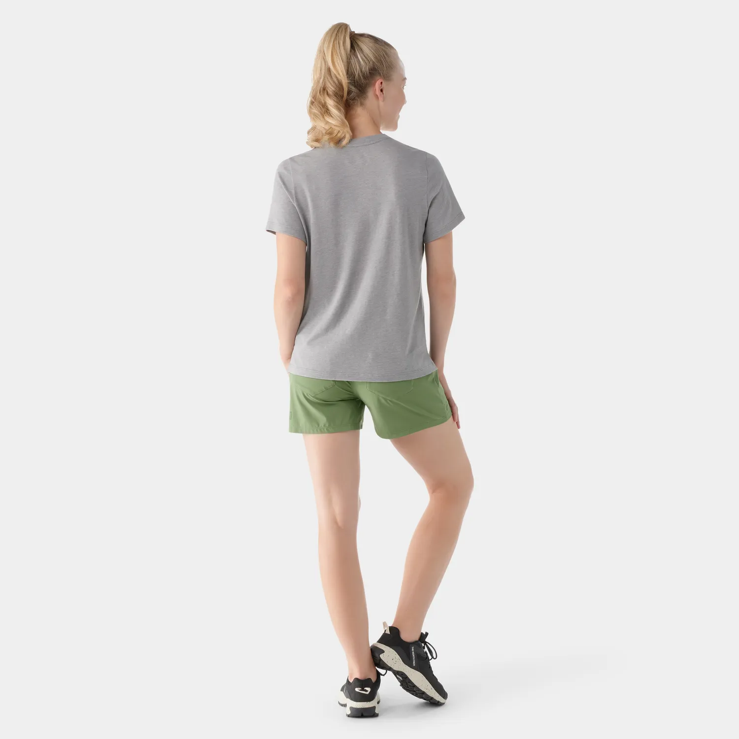 Smartwool Perfect Crew t-skjorte lysegrå merino