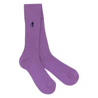 London Sock Company Simply Sartorial sokker lilla bomull