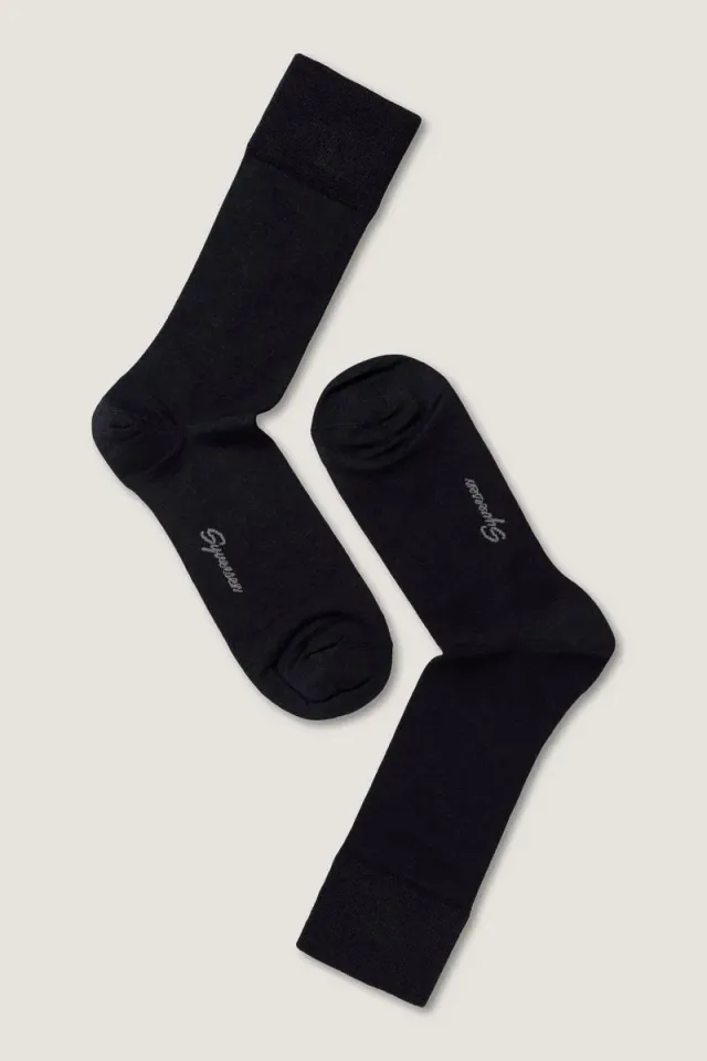 Syversen Socks Fine Wool Crew ullsokk mørkeblå 41-45