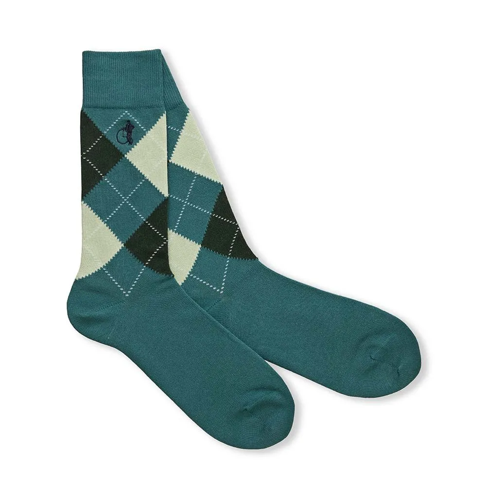 London Sock Company Highland Hues halvhøye sokker 3-pak mønster